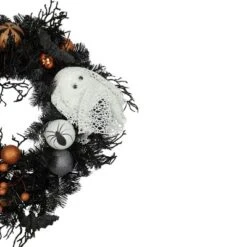 Northlight Orange Ornaments And Ghost Halloween Pine Wreath, 24-Inch, Unlit -EEK! Deals Store GUEST 04fa03cc 22f3 467d 96dc a52b2299261a