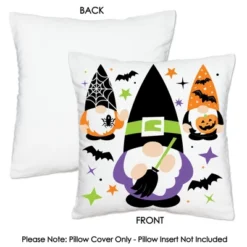 Big Dot Of Happiness Halloween Gnomes - Spooky Fall Party Home Decorative Canvas Cushion Case - Throw Pillow Cover - 16 X 16 Inches -EEK! Deals Store GUEST 0a4a6802 0fc3 4e5a 9197 47387a8c2ae0