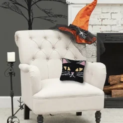 C&F Home 8" X 8" Spooky Cat Face Hooked Petite Halloween Throw Pillow 8 C&F Home 8" X 8" Spooky Cat Face Hooked Petite Halloween Throw Pillow -EEK! Deals Store GUEST 0c7d8388 1546 4bb0 8324 70ed0692b066