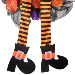 Barton Witch Halloween Wreath Witch Legs Decoration For Front Door, Hanging Welcome Sign Halloween Decorations -EEK! Deals Store GUEST 0d6b094e c1d7 4b77 975e 540ece57df68