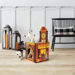 Halloween Clock Tower Cat Scratcher - Hyde & EEK! Boutique™ -EEK! Deals Store GUEST 10374201 c723 4c18 8168 30ff9c3f431d