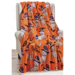 Super Spooky And Comfy Microplush Halloween Throws (50" X 60") -EEK! Deals Store GUEST 109d1ff4 e28f 4b34 8400 7d611c8b9edd