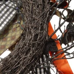 National Tree Company Artificial Skeleton's Halloween Wreath, Decorated With Branches, Orange And Black Trim, Berry Clusters, Assorted Leaves, 24 In -EEK! Deals Store GUEST 17b63641 f4e0 4e0c b42a 228c0e80a8cb