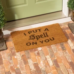 Evergreen 16 X 28 Halloween Greeting Coir Mat, I Put A Spell On You For Indoor And Outdoor Decor -EEK! Deals Store GUEST 1a38fd44 3d56 4090 8d3f aaab17a44df4