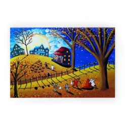 Renie Britenbucher Halloween Looped Vinyl Welcome Mat - Society6 -EEK! Deals Store GUEST 1e0f8340 d3e7 4788 b7f7 1c54b471e1df