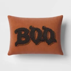 Oversize Boo Tufted Woven Cotton Lumbar Halloween Throw Pillow - Threshold™ -EEK! Deals Store GUEST 251345a3 044a 4aa3 91ad 1a9a61a5cdf2