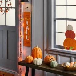 Harvest Triple Stack Pumpkin Wood Sign - Hyde & EEK! Boutique™