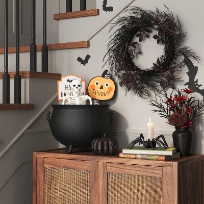 Halloween Spider Candle Holder Black - Threshold™ 1 Halloween Spider Candle Holder Black - Threshold™