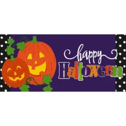 Evergreen Indoor Outdoor Doormat Bundle Set Of 5 - Frame And 4 Welcome Seasonal Inserts Santa Ho Ho Ho Halloween Thanksgiving -EEK! Deals Store GUEST 36123cd2 5abd 459d a7d9 de9670c355cb