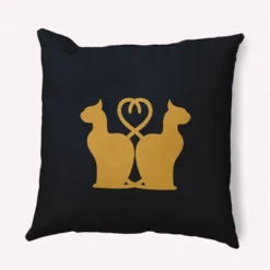 16"x16" Halloween Cats Square Throw Pillow - E By Design -EEK! Deals Store GUEST 384a8dd6 fcea 4dd2 aad4 68b6cc9c1ce6