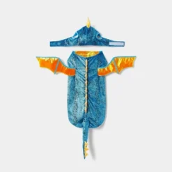 Halloween Full Body Metallic Dragon Glow Eyes Cat And Dog Costume - Hyde & EEK! Boutique™