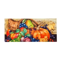 Evergreen Indoor Outdoor Doormat Bundle Set Of 5 - Frame And 4 Welcome Seasonal Inserts Halloween Pumpkin Gnome Gather Harvest Thanksgiving -EEK! Deals Store GUEST 4b03f04b 51c0 4082 9f43 1dff6dce877d