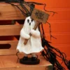 Gallerie II 7" Kid Ghost With Trick-or-Treat Sign Halloween Figure Decoration