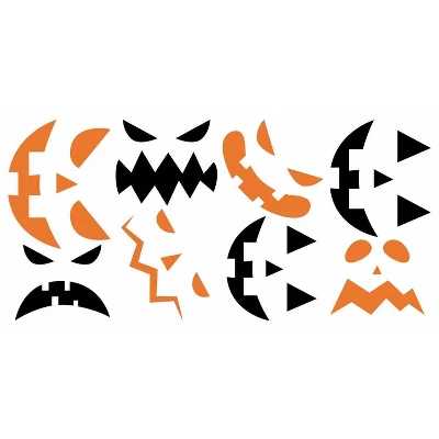 Halloween Pumpkin Faces Glow In The Dark Peel And Stick Wall Decal - RoomMates 2 Halloween Pumpkin Faces Glow In The Dark Peel And Stick Wall Decal - RoomMates - Image 2