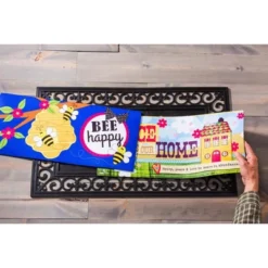 Evergreen Indoor Outdoor Doormat Bundle Set Of 5 - Frame And 4 Welcome Seasonal Inserts Halloween Christmas Thanksgiving Bless This Home -EEK! Deals Store GUEST 5c47f46b af86 4168 9eda 699f12b6671f