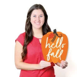 Big Dot Of Happiness Fall Pumpkin - Hanging Porch Halloween Or Thanksgiving Party Outdoor Decorations - Front Door Decor - 1 Piece Sign -EEK! Deals Store GUEST 5e574a7b 3836 4f1a a975 5765075003db