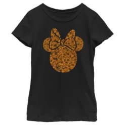 Girl's Minnie Mouse Halloween Disney Minnie Mouse Silhouette Filled T-Shirt -EEK! Deals Store GUEST 607ee5ff e50d 4a5c 9939 8ad542fa5b16