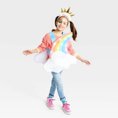 Kids' And Toddler Light Up And Sound Rainbow Halloween Costume With Headpiece One Size - Hyde & EEK! Boutique™ 2 Kids' And Toddler Light Up And Sound Rainbow Halloween Costume With Headpiece One Size - Hyde & EEK! Boutique™ - Image 2