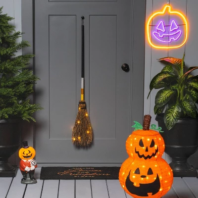 LED Collapsible Jack-O'-Lantern Halloween Novelty Sculpture Light - Hyde & EEK! Boutique™ 1 LED Collapsible Jack-O'-Lantern Halloween Novelty Sculpture Light - Hyde & EEK! Boutique™