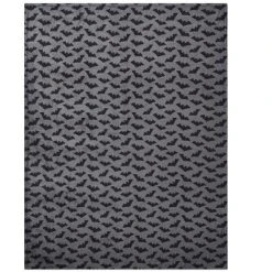 Kate Aurora Ultra Soft & Plush Gray & Black Spooky Halloween Bats Accent Throw Blanket - 50 In. W X 70 In. L -EEK! Deals Store GUEST 6acddcaa 75f7 42ad bb3f d3ef3529de0d