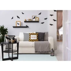 16"x16" Halloween 'Spooky' Dots Square Throw Pillow - E By Design -EEK! Deals Store GUEST 6d108bad 5df9 4679 90c6 4a324002f712