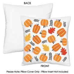 Big Dot Of Happiness Fall Pumpkin - Halloween Or Thanksgiving Party Home Decorative Canvas Cushion Case - Throw Pillow Cover - 16 X 16 Inches -EEK! Deals Store GUEST 70bc7dbe eabc 4c6c 9070 c91292ec8584