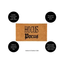 Evergreen 16 X 28 Halloween Greeting Coir Mat, Hocus Pocus For Indoor And Outdoor Decor -EEK! Deals Store GUEST 81a32ead 8453 4dbb b89f e6e9420222fb