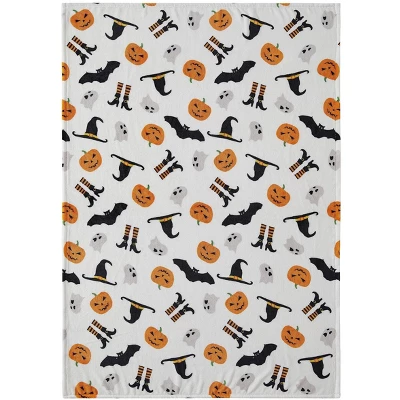 Kate Aurora Oversized Halloween Witchy Business & Jack O'Lanterns Ultra Soft & Plush Fleece Accent Throw Blanket - 50 In. X 70 In. 2 Kate Aurora Oversized Halloween Witchy Business & Jack O'Lanterns Ultra Soft & Plush Fleece Accent Throw Blanket - 50 In. X 70 In. - Image 2