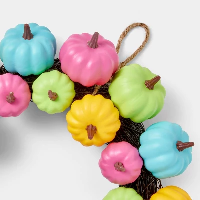 Night Of The Vivid Dead Pumpkin Halloween Wreath - Hyde & EEK! Boutique™ 2 Night Of The Vivid Dead Pumpkin Halloween Wreath - Hyde & EEK! Boutique™ - Image 2