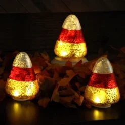 Mr. Halloween Mercury Glass LED Candy Corn Lights - 5"- Set Of 3 -EEK! Deals Store GUEST 89ded84b 6899 479f a557 c1abb3adab31
