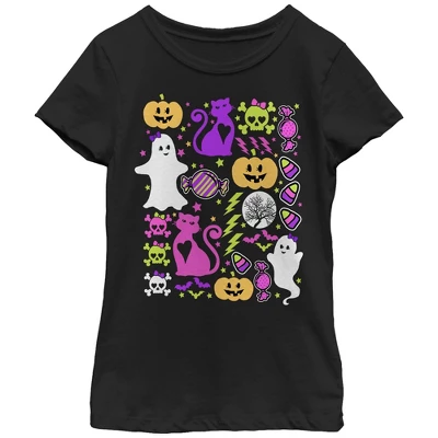 Girl's Lost Gods Halloween Ghostly Bows T-Shirt 2 Girl's Lost Gods Halloween Ghostly Bows T-Shirt - Image 2