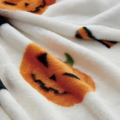 Kate Aurora Oversized Halloween Witchy Business & Jack O'Lanterns Ultra Soft & Plush Fleece Accent Throw Blanket - 50 In. X 70 In. 1 Kate Aurora Oversized Halloween Witchy Business & Jack O'Lanterns Ultra Soft & Plush Fleece Accent Throw Blanket - 50 In. X 70 In.