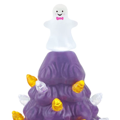 Mr. Halloween Nostalgic Ceramic LED Halloween Tree 5.4" - Set Of 2 3 Mr. Halloween Nostalgic Ceramic LED Halloween Tree 5.4" - Set Of 2 - Image 3