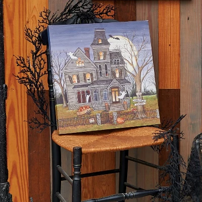 Gallerie II Haunted House Light-Up Led Halloween Wall Art 15.75 X 0.98 X 15.75 Inches. 1 Gallerie II Haunted House Light-Up Led Halloween Wall Art 15.75 X 0.98 X 15.75 Inches.