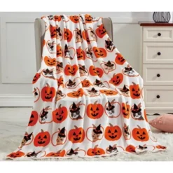 Super Spooky And Comfy Microplush Halloween Throws (50" X 60") -EEK! Deals Store GUEST b60ebc71 0c96 4b6e 8a0d cabbad92e73b