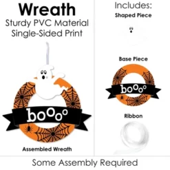 Big Dot Of Happiness Spooky Ghost - Outdoor Halloween Party Decor - Front Door Wreath -EEK! Deals Store GUEST b6e19cc0 2e59 4788 841c 65b84e86abad