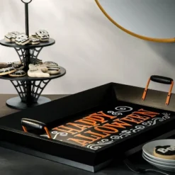 16" Web Metal Halloween Two-Tier Stand Tray - Hyde & EEK! Boutique™