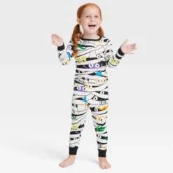Toddler Glow-In-The-Dark Mummy Halloween Matching Family Pajama Set - Hyde & EEK! Boutique™ White -EEK! Deals Store GUEST ca65a734 9088 4b2a b47e 1046bee814d5