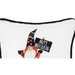 C&F Home 8" X 8" Halloween Gnome Embroidered Throw Pillow