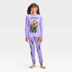 Girls' Hocus Pocus Halloween 2pc Long Sleeve Pajama Set - Purple -EEK! Deals Store GUEST cce9cacf 2b9b 460c bbdd d4bbe9c5fd27