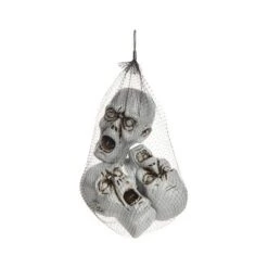 Gallerie II Zombie Heads In Mesh Bag Set Of 3 Halloween Decor