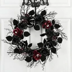 National Tree Company 22" Halloween Black Rose Wreath 5 National Tree Company 22" Halloween Black Rose Wreath -EEK! Deals Store GUEST de449a50 27f7 4fbb 9d9d 3c4b0abd6fe1