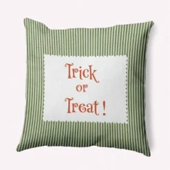16"x16" Halloween Trick Or Treat Ticking Square Throw Pillow - E By Design 14 16"x16" Halloween Trick Or Treat Ticking Square Throw Pillow - E By Design -EEK! Deals Store GUEST df5ede1a bfd3 4a7d 8234 ba5dfee3909f