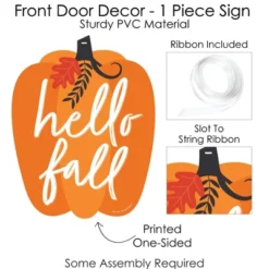 Big Dot Of Happiness Fall Pumpkin - Hanging Porch Halloween Or Thanksgiving Party Outdoor Decorations - Front Door Decor - 1 Piece Sign -EEK! Deals Store GUEST df8b243b b396 4ecd b966 621c1724db4e