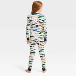 Kids' Glow-In-The-Dark Mummy Halloween Matching Family Pajama Set - Hyde & EEK! Boutique™ White
