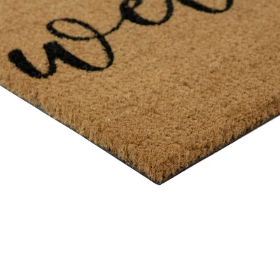 Northlight Natural Coir Pumpkin "Welcome" Halloween Doormat 18" X 30" 3 Northlight Natural Coir Pumpkin "Welcome" Halloween Doormat 18" X 30" - Image 3