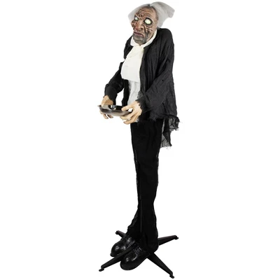 Northlight 5.5' LED Lighted Animated Butler With Sound Halloween Decoration 5 Northlight 5.5' LED Lighted Animated Butler With Sound Halloween Decoration - Image 5