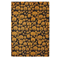 Kate Aurora Autumn Living Halloween Jack-O'-Lantern Pumpkins Orange & Black Ultra Plush Throw Blanket -EEK! Deals Store GUEST f25c9aa2 15e7 4cf1 a95a c2f3a6a7f1db