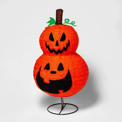 LED Collapsible Jack-O'-Lantern Halloween Novelty Sculpture Light - Hyde & EEK! Boutique™ 2 LED Collapsible Jack-O'-Lantern Halloween Novelty Sculpture Light - Hyde & EEK! Boutique™ - Image 2