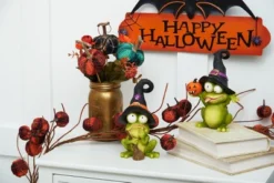 Gallerie II Frog With Witch Hat & Pumpkin Halloween Figure Decor Decoration -EEK! Deals Store GUEST fb9ee784 647a 4e26 aea4 89d89f7274af